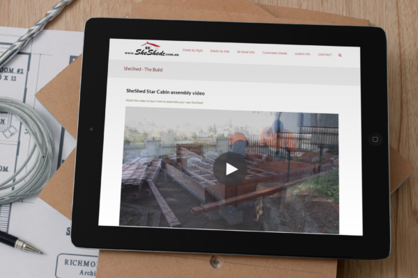 kitset cabin construction video