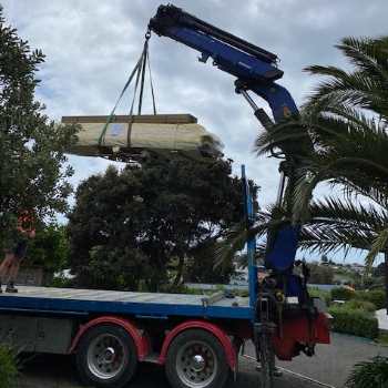 Hiab delivery truck