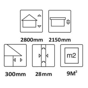 Kitset Cabin Star Dimensions