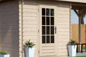 Door for wooden garden shed