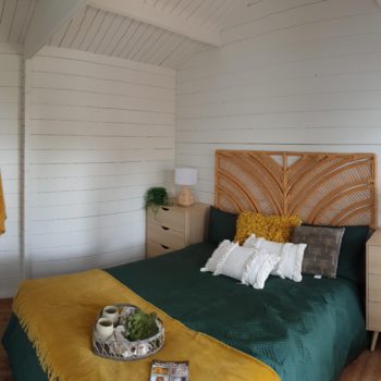sleepout kitset cabin granny flat bedroom
