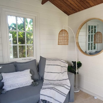 Cabana Cabin interior window view