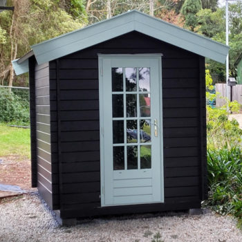 wooden garden shed exterior